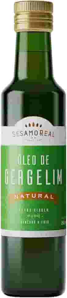 Óleo de Gergelim Natura Extra Virgem 250ml Prensa à Frio para Saladas Massas Comidas em Geral com Antioxidantes Naturais Sésamo Real