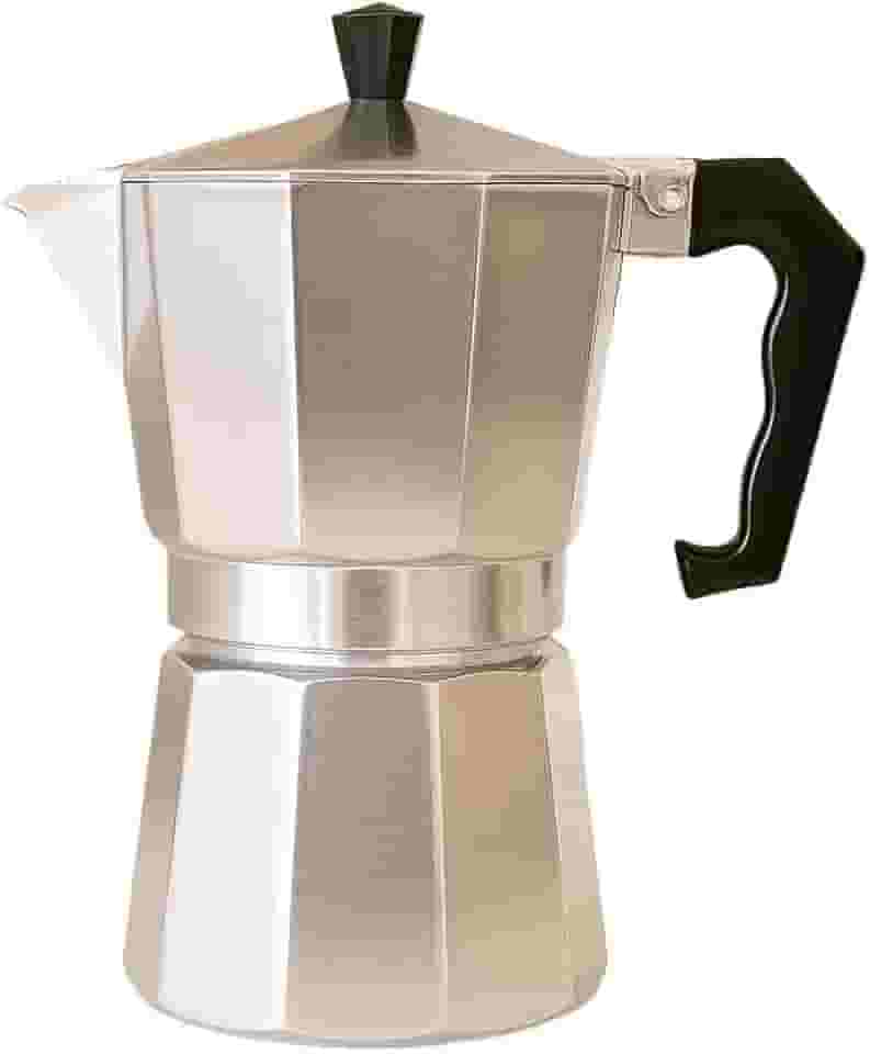 Cafeteira italiana Moka, alumínio ou aço inoxidável, 300 ml(INOX 6 XÍCARAS)