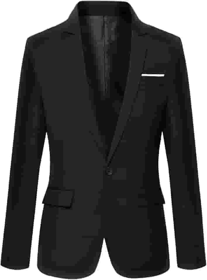 Jaquetas De Terno Masculino Slim Fit Blazer Blazer Business Casual One Button Blazers De Manga