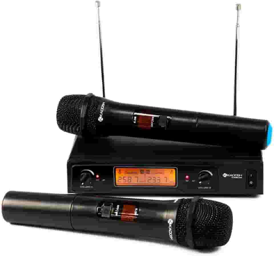 Microfone Sem Fio Duplo Kadosh KDSW-302M