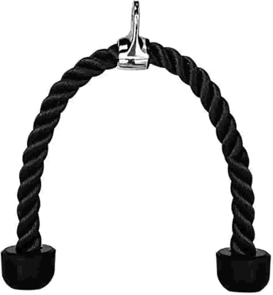 Corda de Puxar Para Tríceps Crossit 70cm Com Duas Cabeças Antiaderente Fácil de Usar