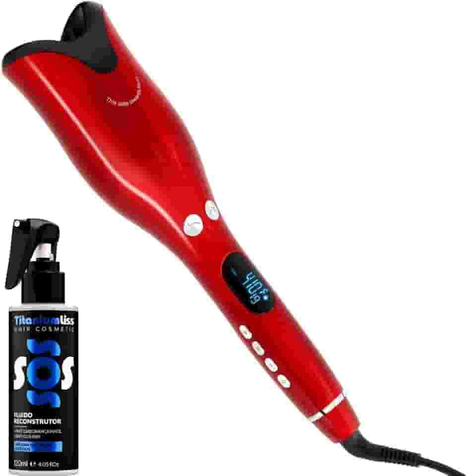 Modelador de Cachos Profissional Automático Bivolt, Maquina De Fazer Cachos + Protetor Térmico