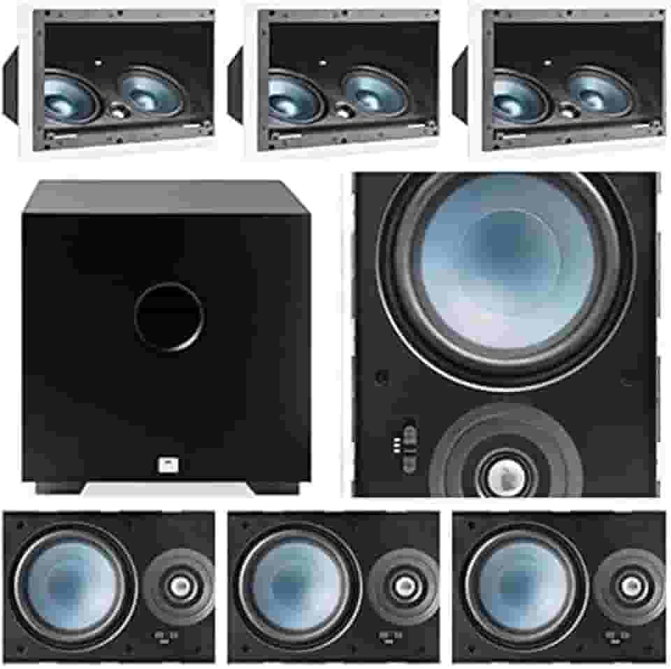 Kit Home 7.1 AAT - 3 cxs LCR A100 + 4cxs LRE100 + Sub Comp Cube 8