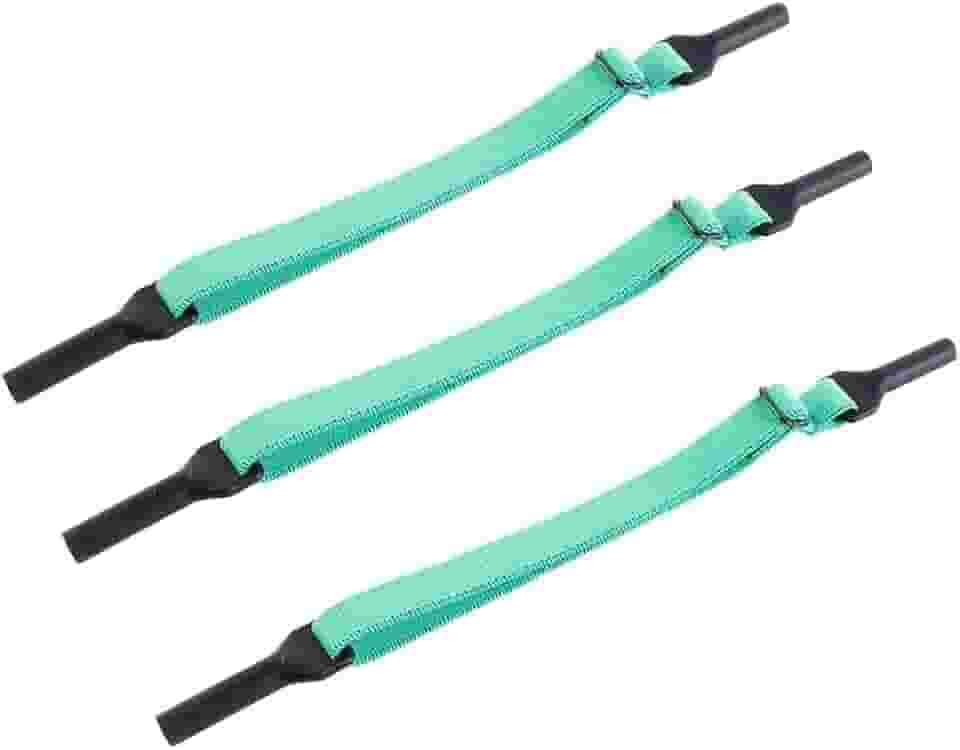 Pacote com três retentores de óculos funcionais em cores diferentes