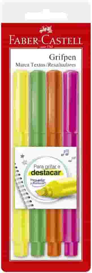 Caneta, Faber-Castell, MT/ESZF, Multicor, pacote de 4