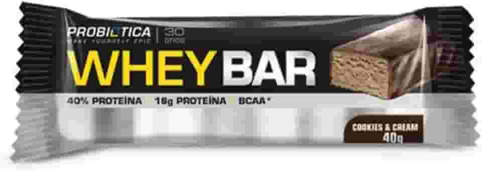 Whey Bar Low Carb (40G) - Sabor Cookies, Probiótica