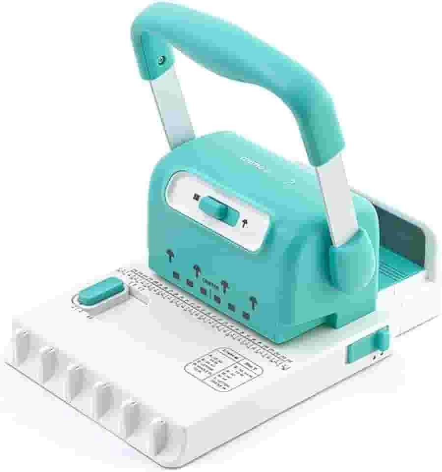 Mimo - Encadernadora 2 em 1 Binding 2 – Furação para Wire-o e Disco Cogumelo, Até 20 Folhas, Passo 2:1, Compacta e Profissional