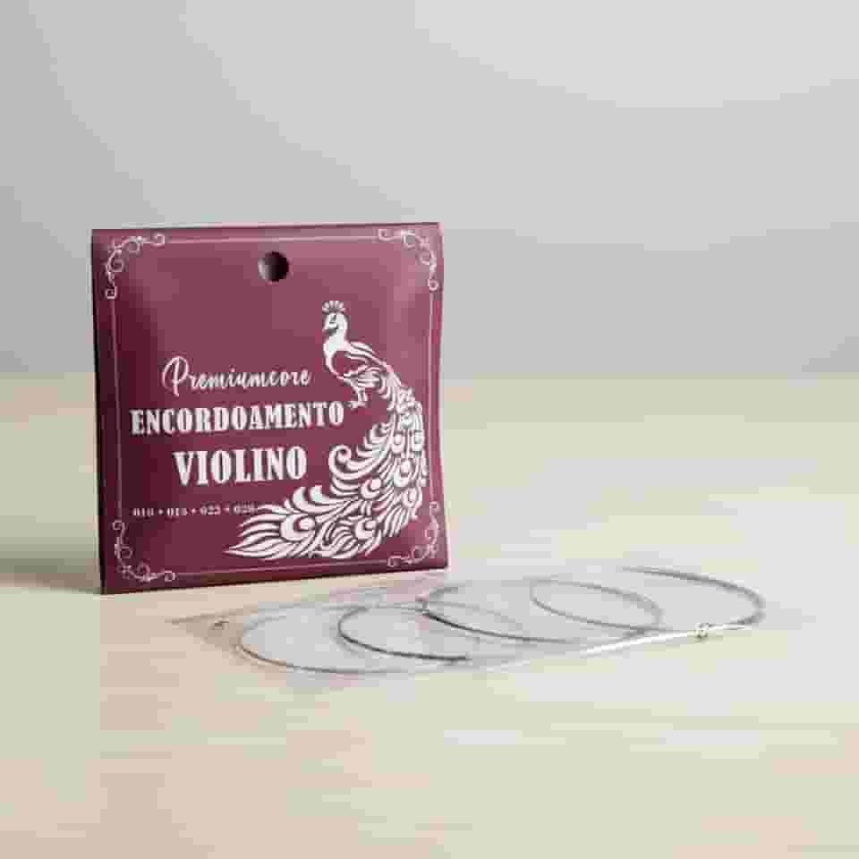 Jogo De Cordas Encordoamento Para Violino 4/4 Liga De Aço