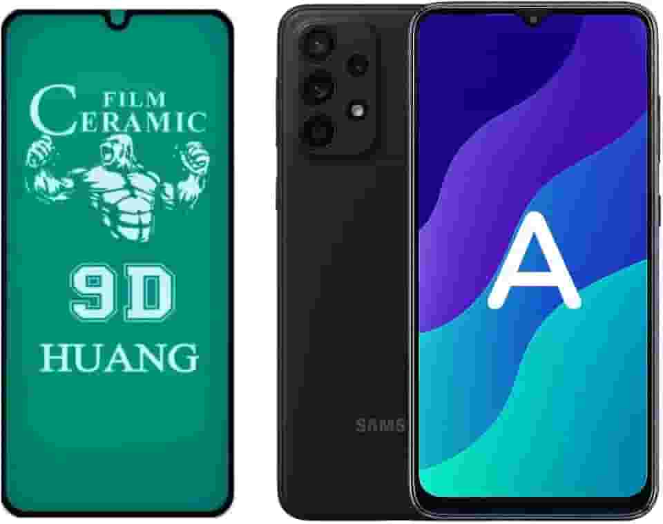 1 ou 3 Películas de Cerâmica A 9D para Todos Modelos: A26 A36 A56 A05 A15 A25 A03 A13 A23 A10 A02 M10 (1, Transparente, A16)