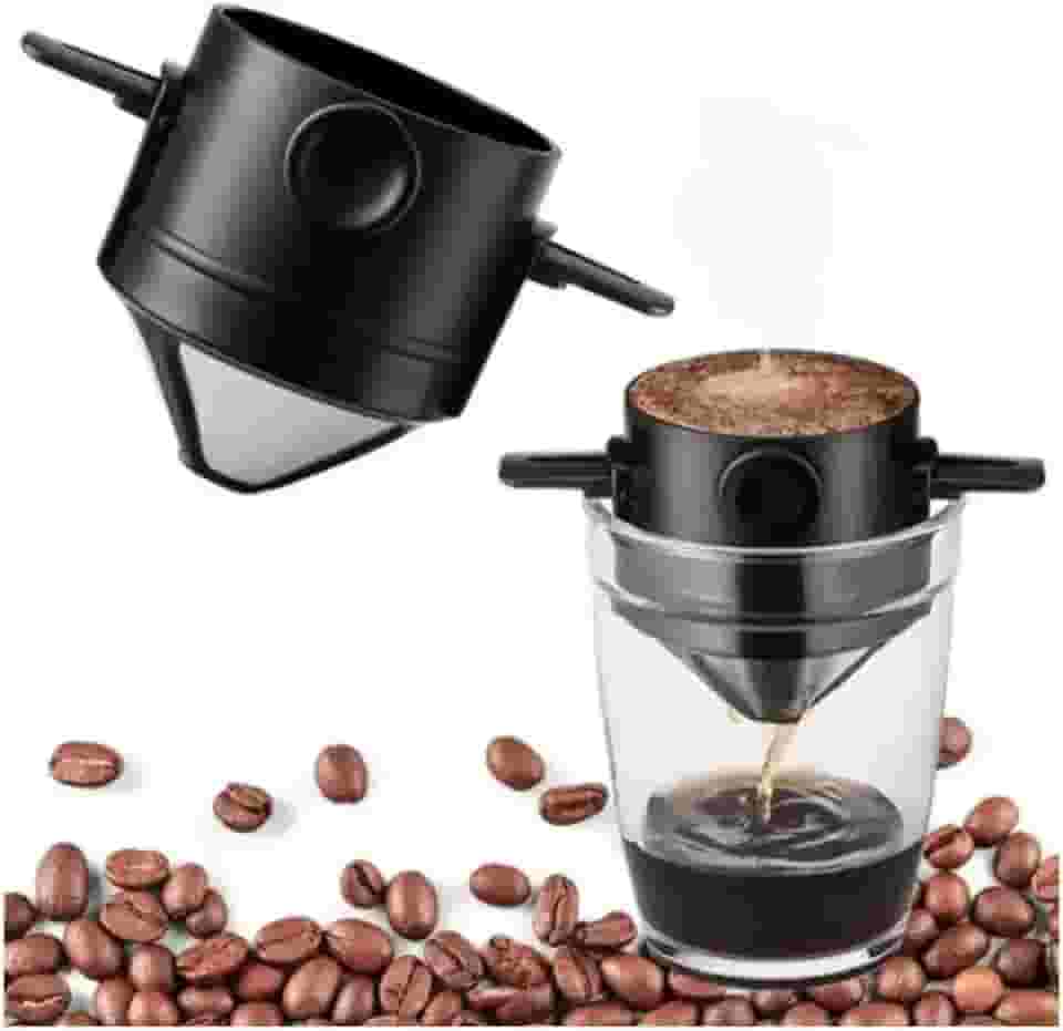 Mini Coador de Café Reutilizável em Aço Inox V2