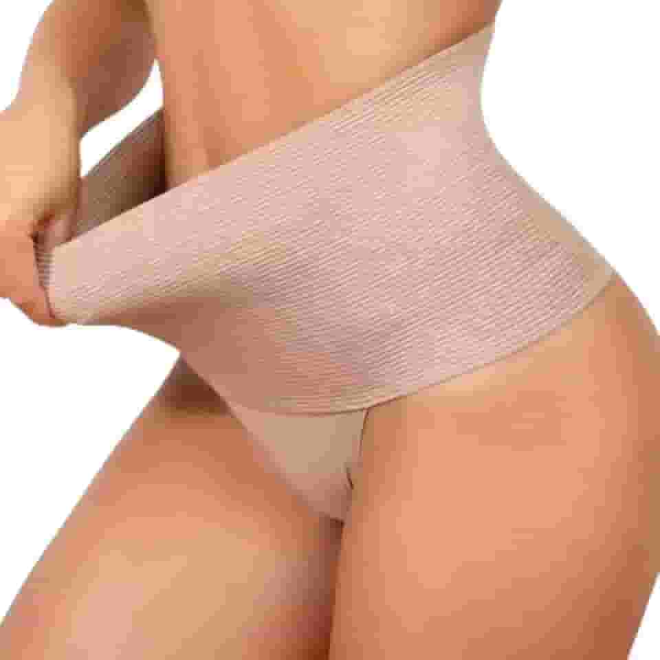 Kit 2 Cintas Calcinhas Modeladoras Redutoras Slim – Cós Alto e Redução de Medidas Slim Tamanho M