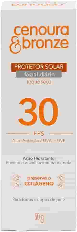Cenoura e Bronze Protetor Solar Facial Cenoura & Bronze Fps 30 50G