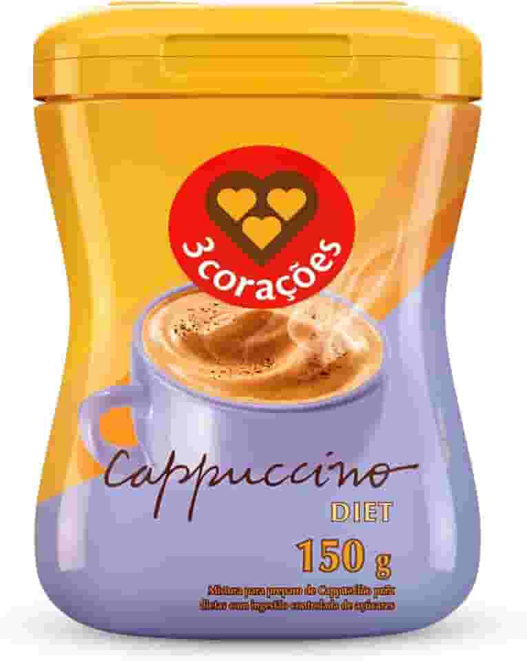 3 Corações Cappuccino Diet, 150g