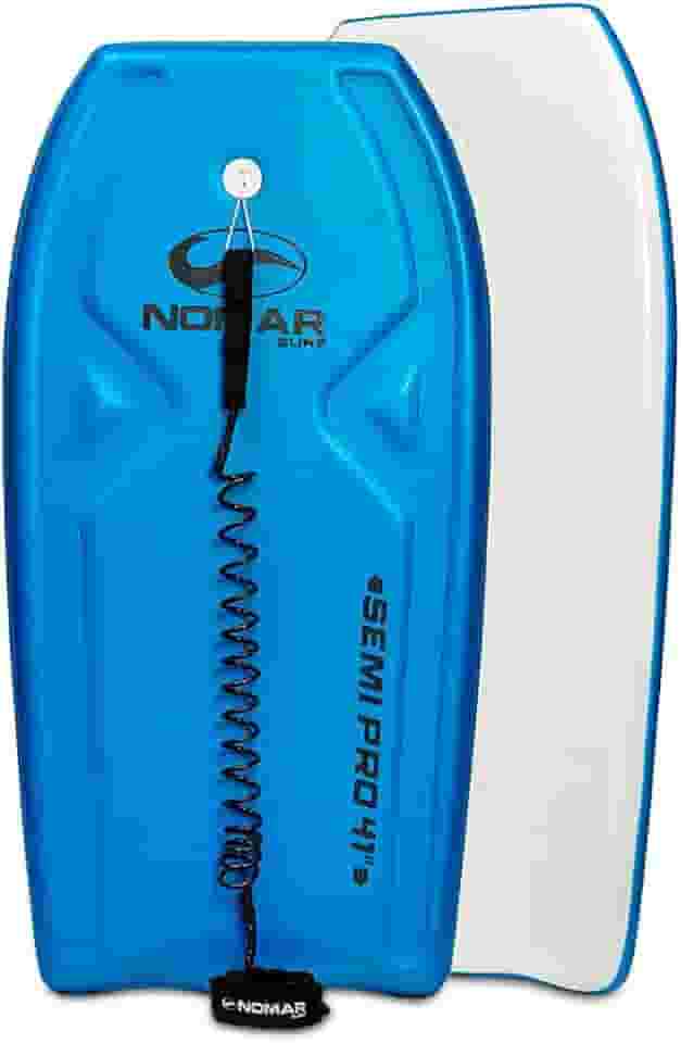 Prancha Bodyboard Semi-Pro 41 Nomar Surf 105cm Azul Com Leash