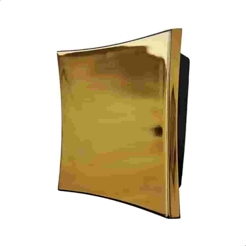 SOFTINOX Acabamento Banheiro Válvula de Descarga Abaulado Dourado – Compatível com Registros Padrão Hydra, Deca e Docol