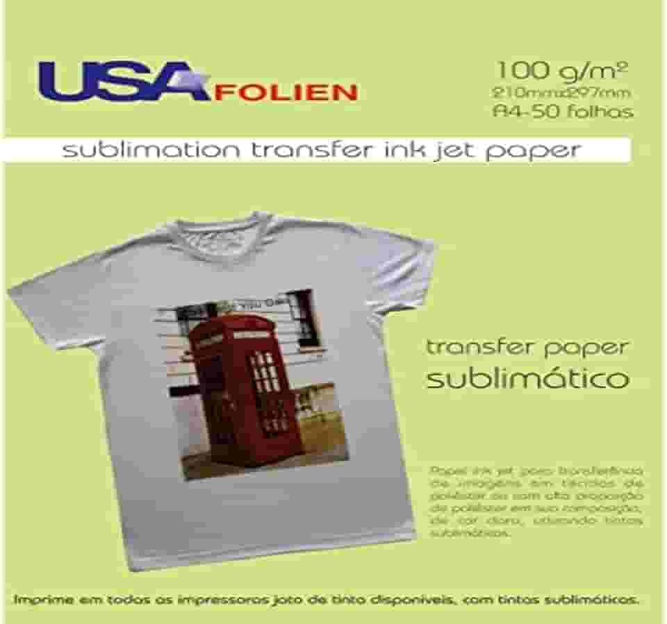 Papel Transfer P/Sublimação 100G Pacote Com 50-52344