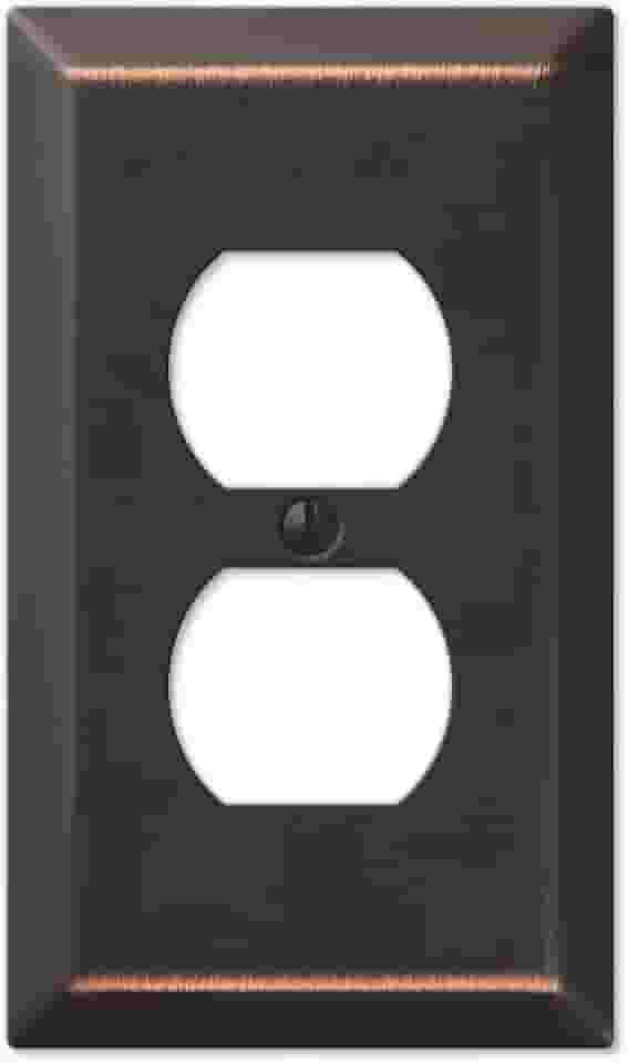 Espelho de tomada AMERELLE Century 163DDB, aço tradicional, bronze envelhecido