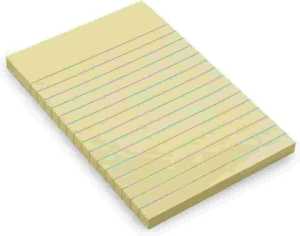 Bloco Adesivo Maxprint Pautado 148mm x 102mm – 100 Folhas, Anotações e Organização