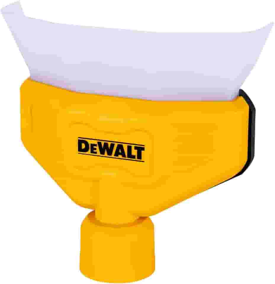 DEWALT Compre coletor de poeira a vácuo, acessórios para aspirador de pó seco e molhado para facilitar a coleta de poeira, design de funil, mãos livres, DXVA00-1500, 1 pacote, amarelo