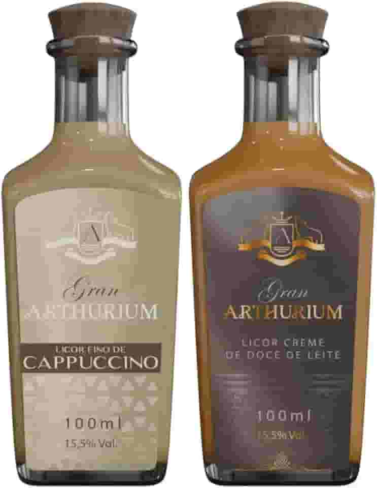 Kit Mini Licores Gran Arthurium Doce de Leite e Cappuccino 100ml