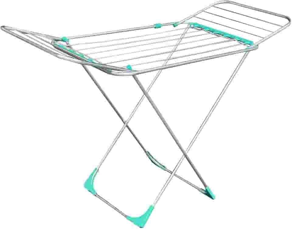 Varal De Chão Alumínio Reforçado Com Abas Retrátil Grande