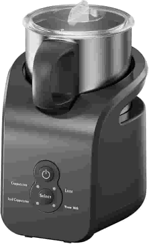 JZ.CAFE Espumador De Leite - Vaporizador Elétrico, 4 Em 1, Automático Para Cappuccino Quente E Frio, Aquecedor 355 Ml Latte, Macchiato, Aço Inoxidável