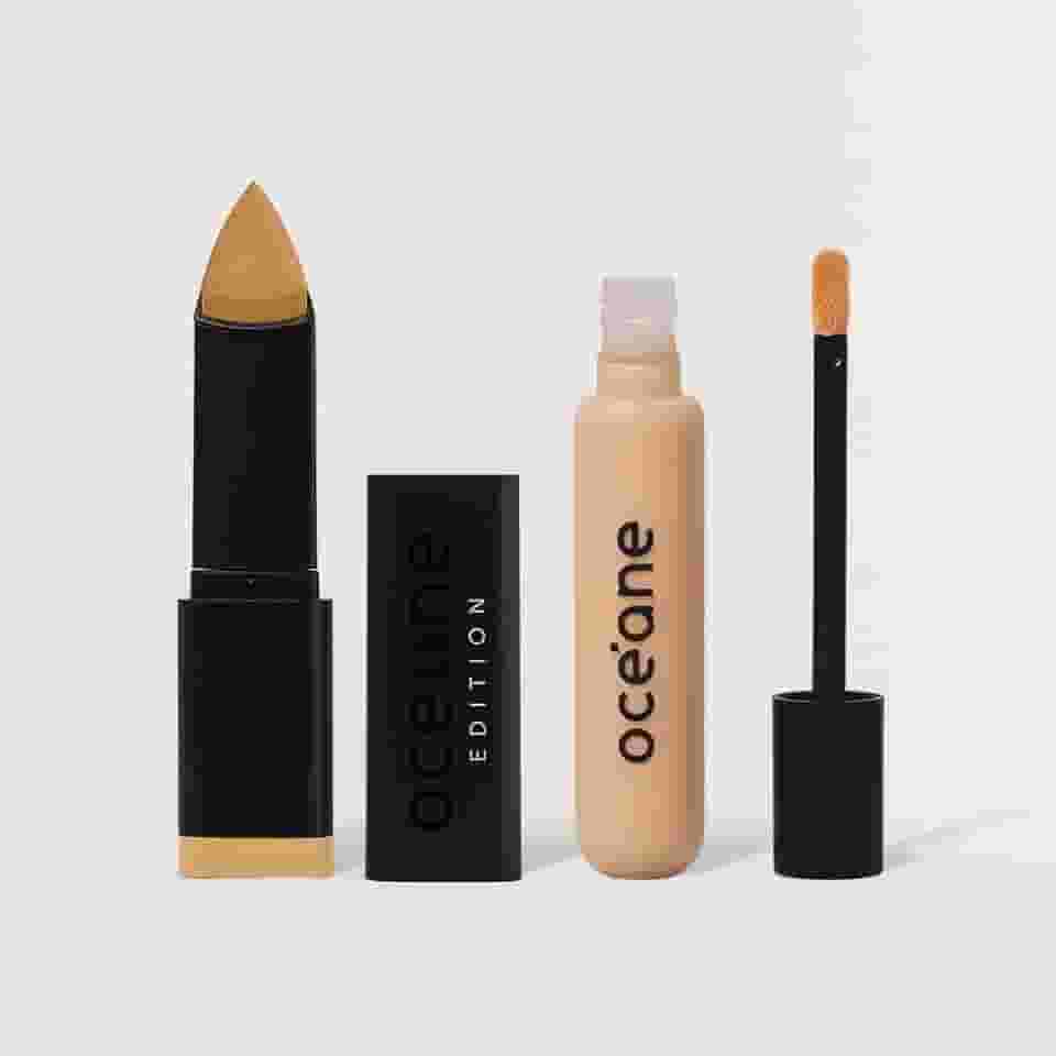 Kit Base em Bastão Beige + Corretivo Líquido Medium Light Océane Edition (2 Produtos)