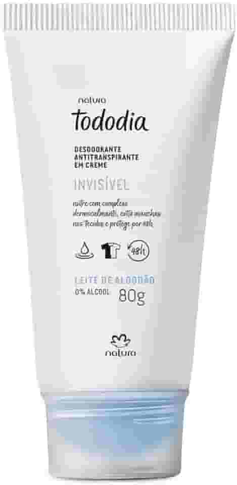 NATURA TODODIA DESODORANTE CREME ALGODAO INVISIVEL 80G
