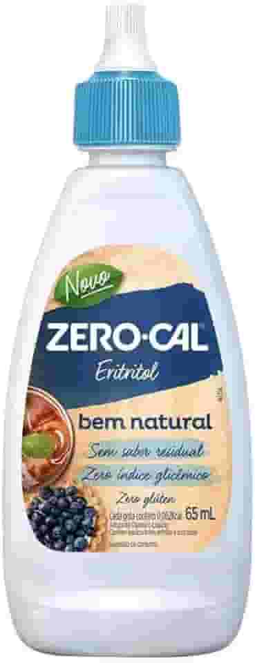 Zero-Cal - Eritritol Adoçante Líquido - Natural, Sem Amargor e Versátil - 65ml