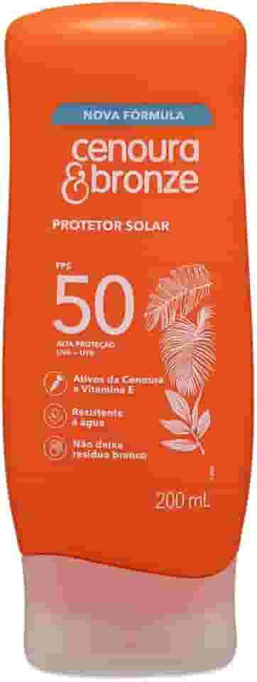 Protetor Solar FPS 50 Cenoura & Bronze 200ml