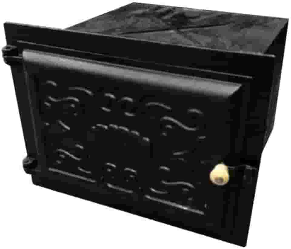 Forno Ferro Fundido Tampa Ferro Fogão Lenha 50x47x33cm G