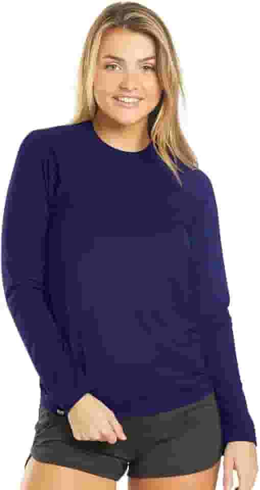 Camiseta UV Protection Feminina UV50+ Tecido Ice Dry Fit Secagem Rápida