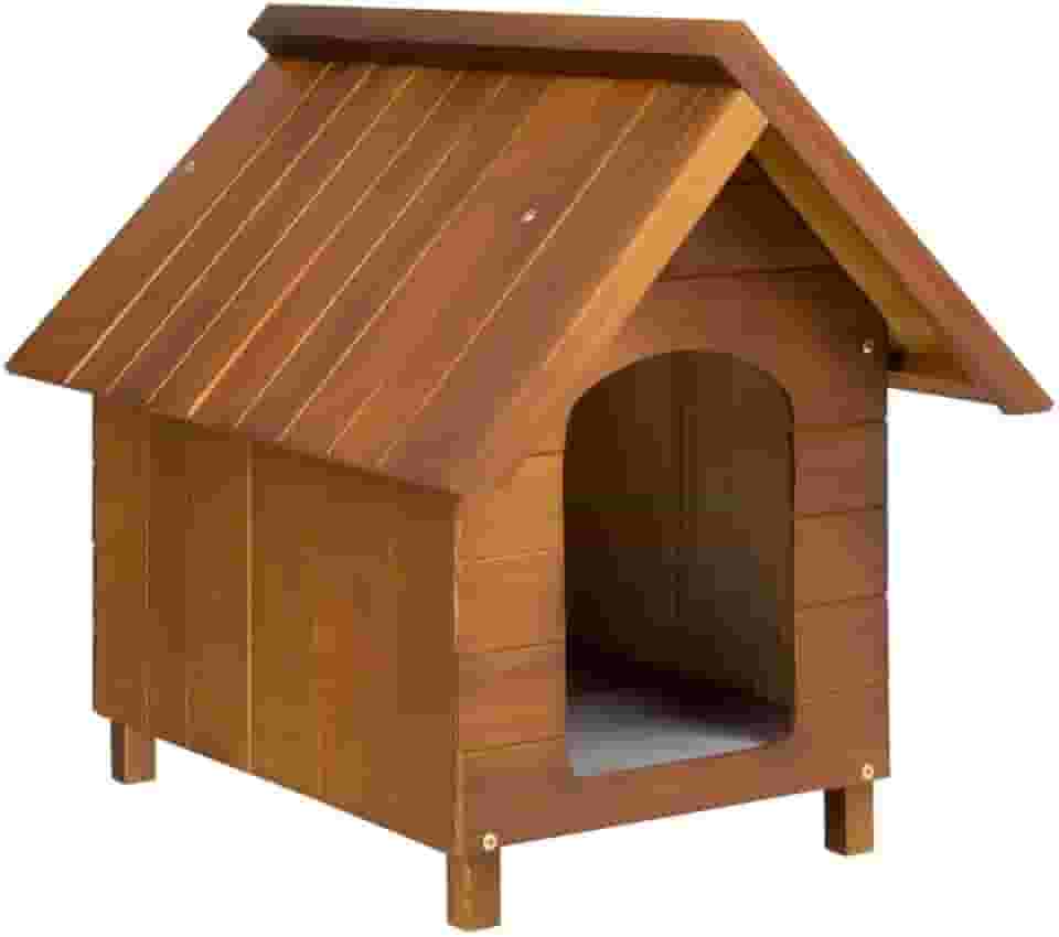 Casa Casinha De Cachorro em Madeira Pintada Grande N4 (Cerejeira)