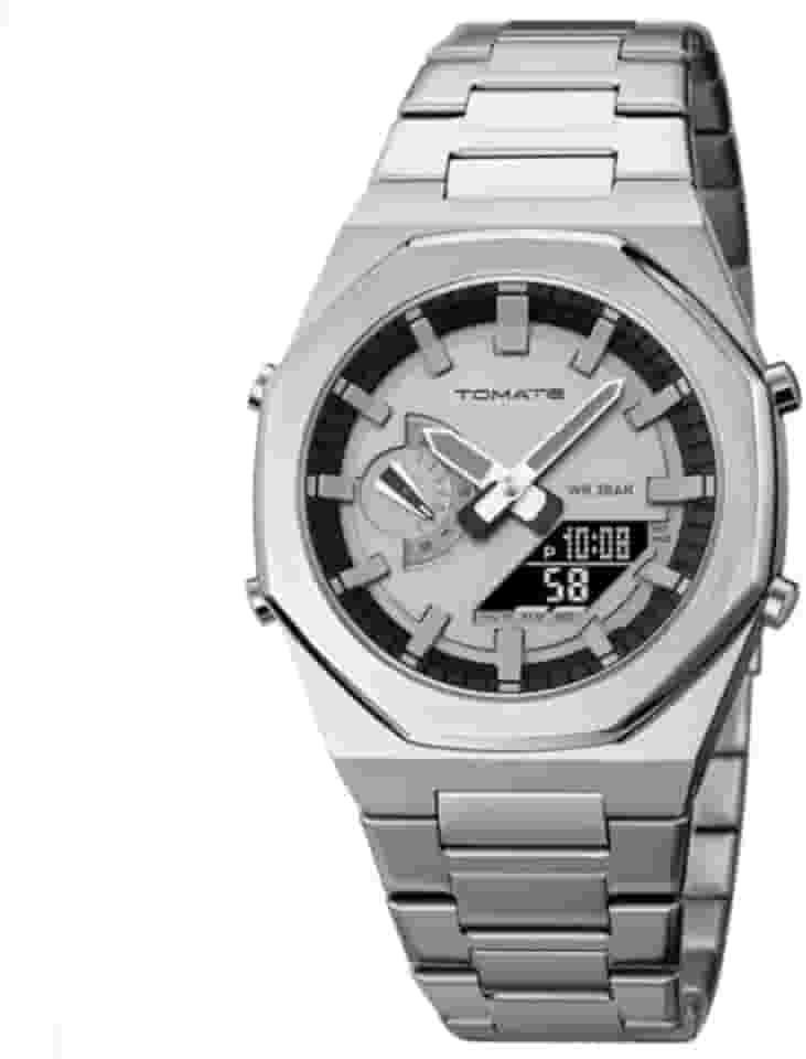 Relogio Masculino Estiloso de Pulso – Analógico e Digital, Luxo Moderno, Design Impactante