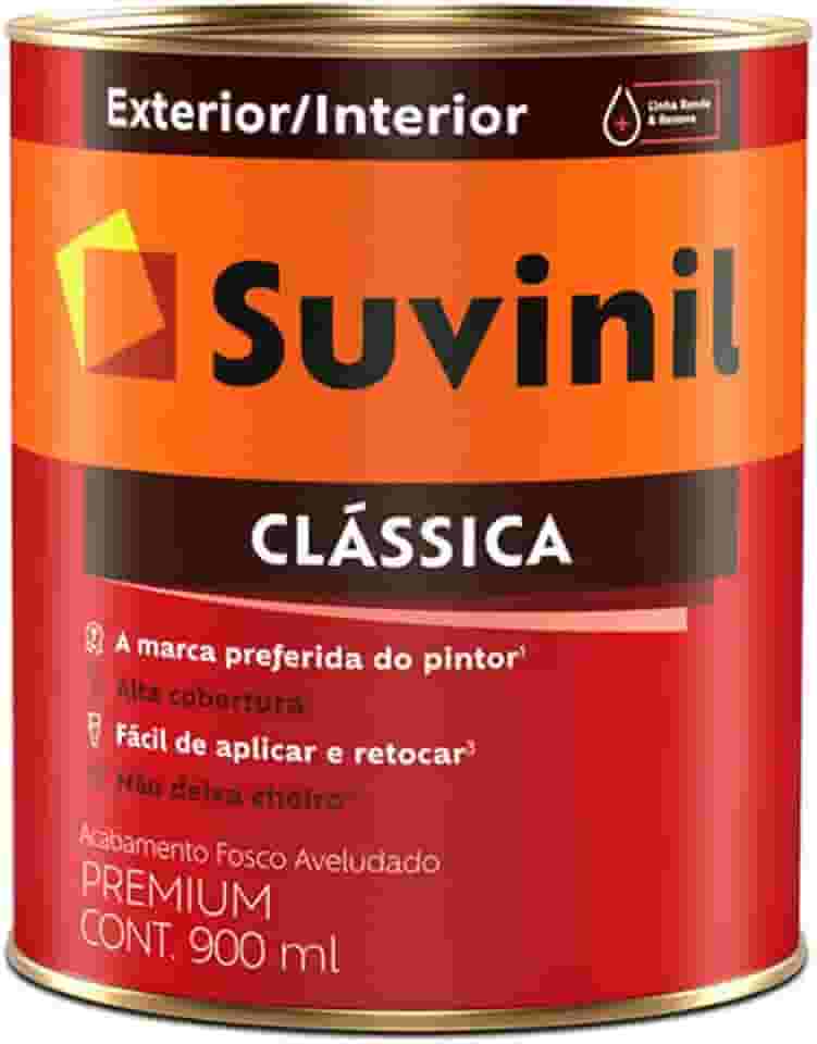Tinta Suvinil para parede latex PVA classica 0,9L - Branco neve - 53362452