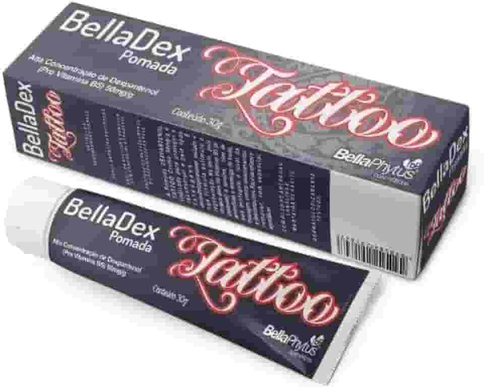 BellaDex Pomada Tattoo BellaPhytus, Solução Concentrada de Dexpantenol, 30g