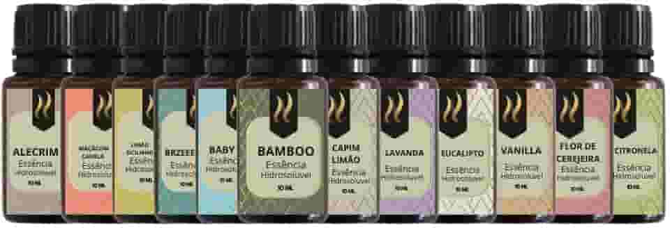 Kit Top 12 Essências Aromatizantes para Difusor, Nattuaromas