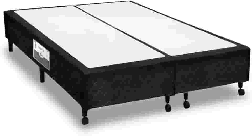 Cama Box Castor Poli Black Queen - 1,58x1,98x0,23
