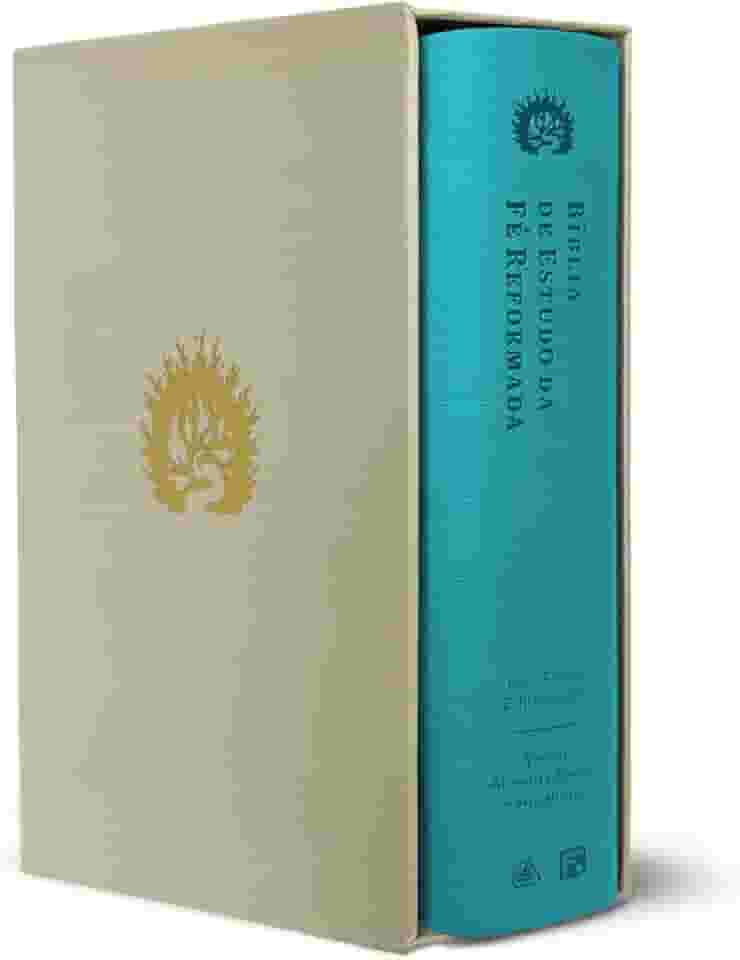 A Bíblia de Estudo da Fé Reformada: Capa Luxo Turquesa e Estojo