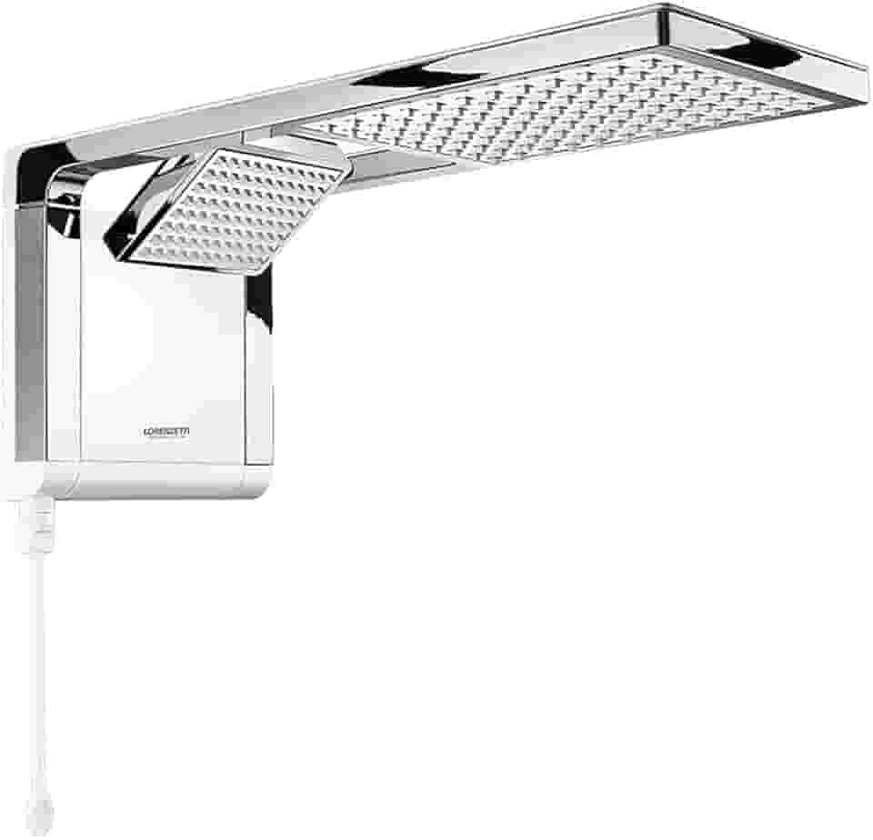 LORENZETTI Chuveiro Acqua Duo 220V 7800W, 7510101, Branco/Cromado, Pequeno