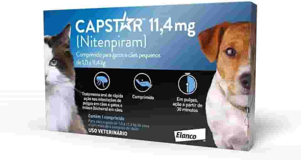 Elanco Capstar 11,4mg para Cães e Gatos de 1,0 a 11,4kg com 1 Comprimido