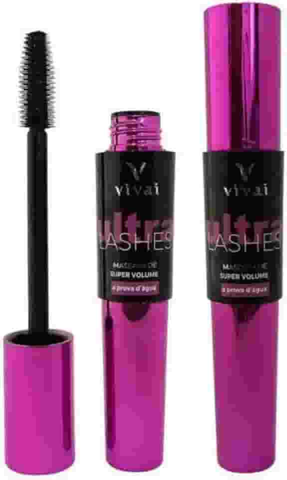 Máscara Para Cílios À Prova Dágua Rimel Vivai Mega Volume 8 ml