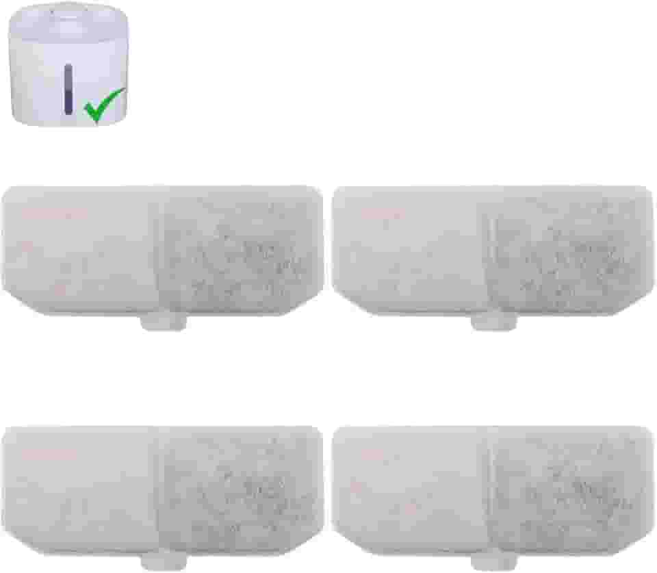 Kit 4 Refil Filtro Bebedouro Fonte De Água Pet Cães E Gatos