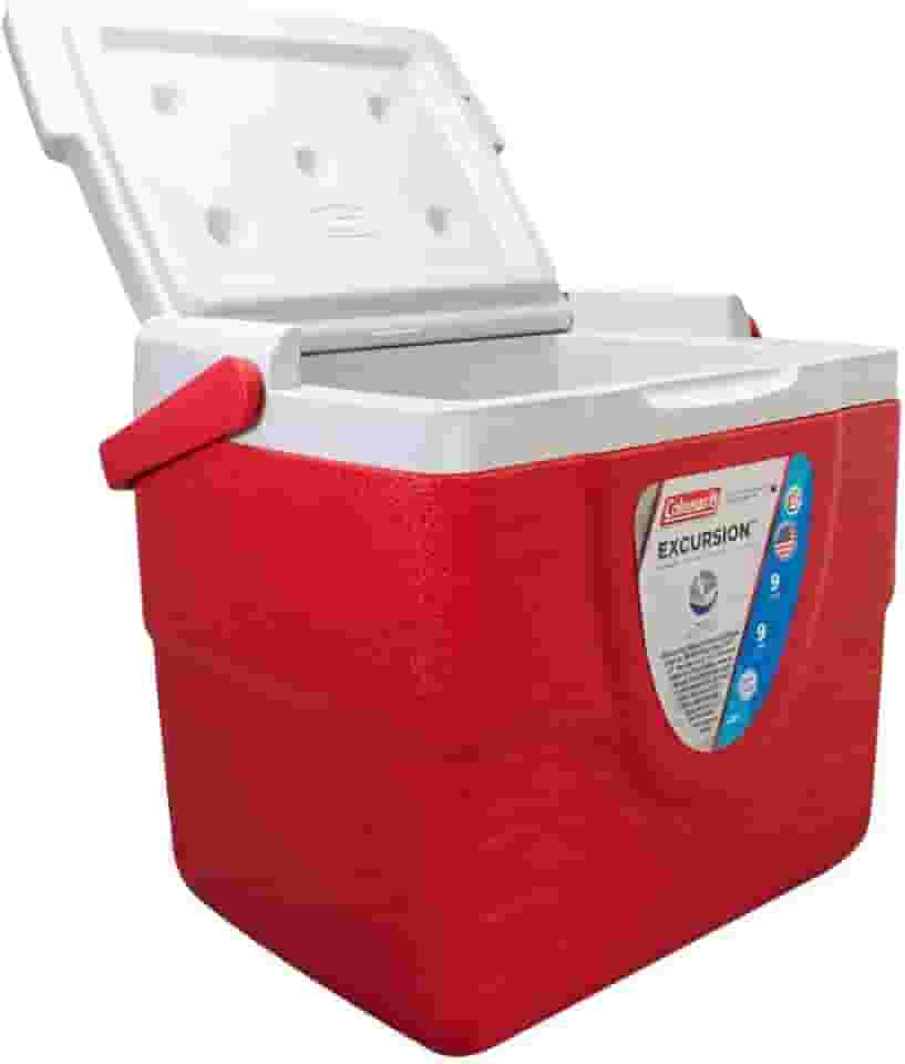 Caixa Térmica 9 QT (8,5 L), 9 Latas, Coleman, Vermelho