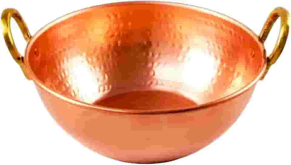 Tacho De Cobre Puro Com Alças Liga De Bronze 15 Litros