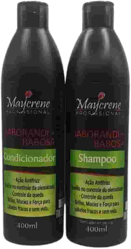 Kit Capilar Maycrene Jaborandi + Babosa Ação Antifrizz e Controle da Oleosidade Shampoo Condicionador