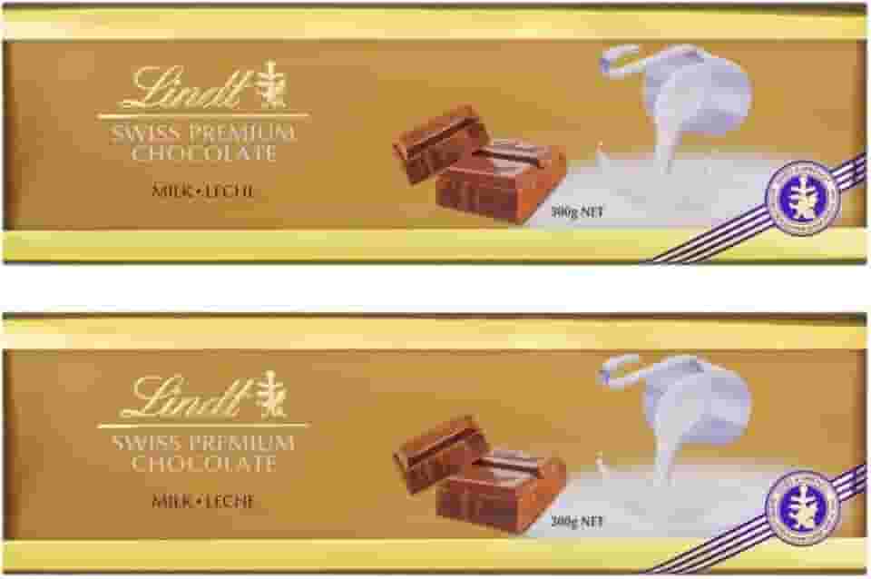 Chocolate Lindt Premium, Ao Leite, 2 barras de 300g
