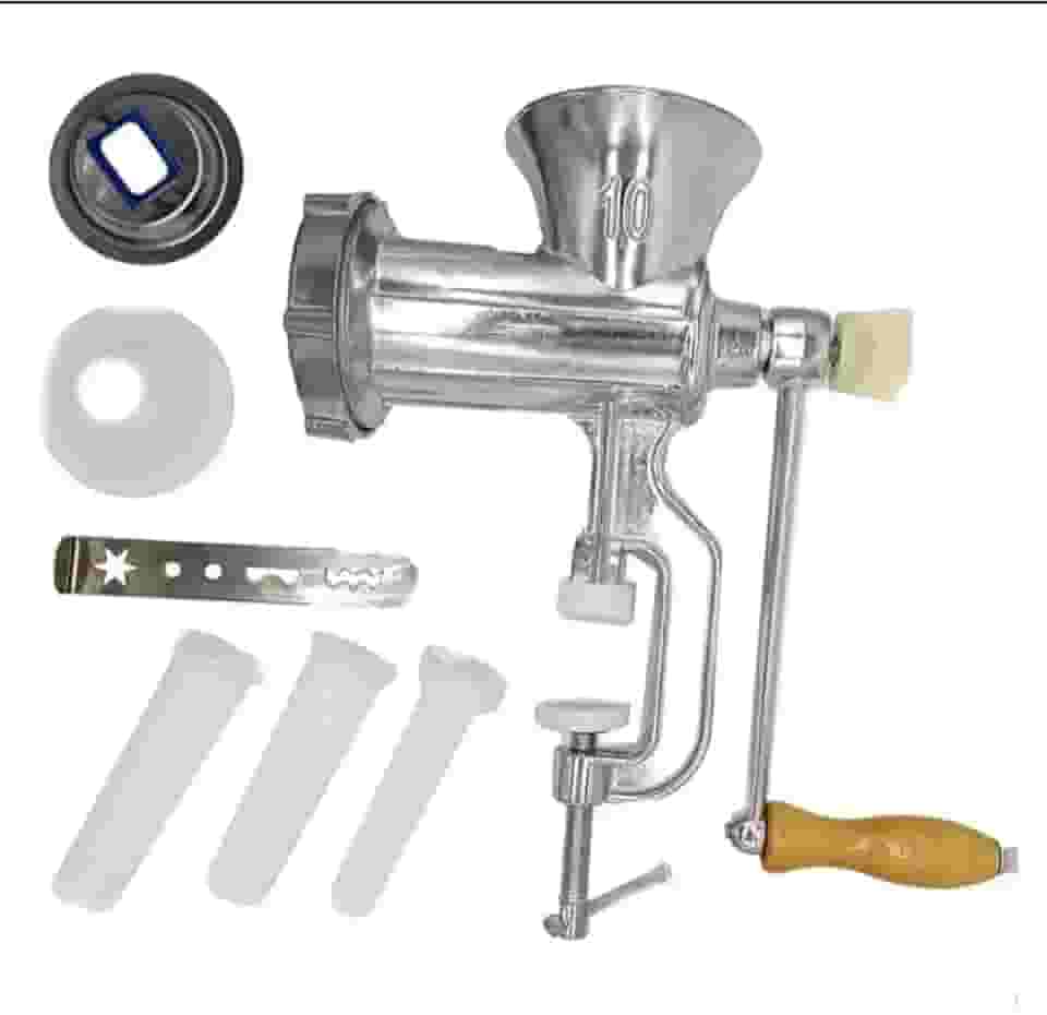 Moedor De Carne Funil Para Fazer Linguiça Biscoito Manual