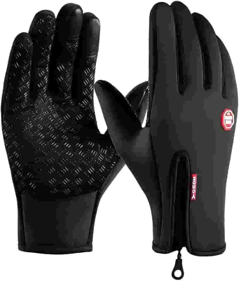 Luva Térmica Impermeável com Touch-Screen – Resistente à Água e ao Frio, Ideal para Moto, Ciclismo e Atividades ao Ar Livre.