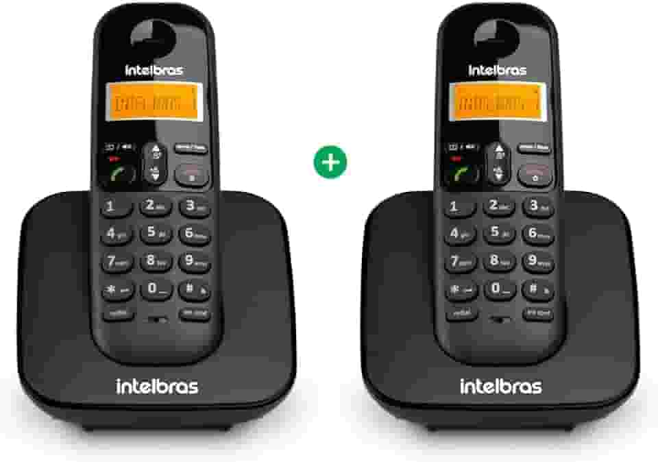 Telefone sem Fio e com Ramal Adicional TS 3112 Preto Intelbras